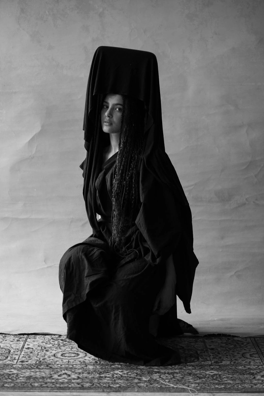 Divine Feminine, photograph 04. Louise Aniba photographed by Amilcar, with styling by Storm Nijhuis.